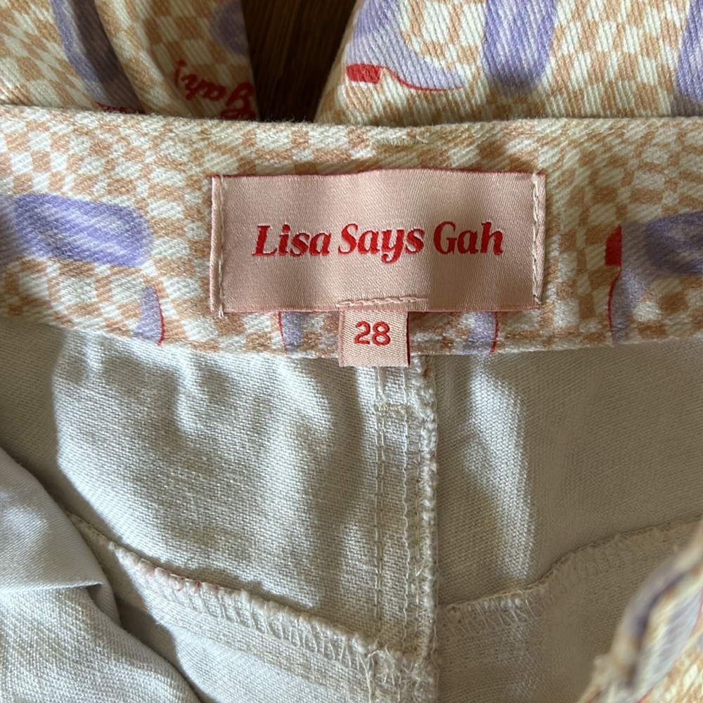 Lisa Says Gah Cowboy boot pants - worn twice, great condition - size 28 - Picture 3 of 7